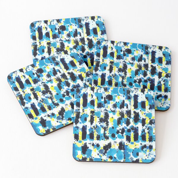 Item preview, Dynamic Destruction: Abstract Pattern in Horizontal Stripes in Light Blue designed and sold by Minpadesign.