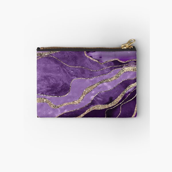Item preview, Purple Marble Agate Gold Glam #1 (Photo of Glitter Only - Not Reflective) designed and sold by Anita's & Bella's Art.
