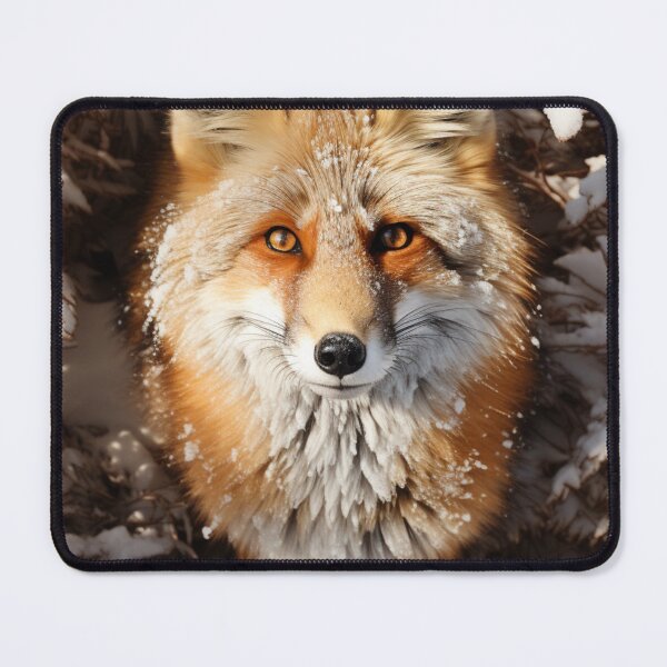 Item preview, fox in winter,white,brown designed and sold by Desiyuchi.