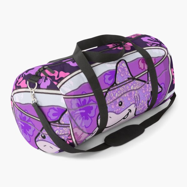 Item preview, Shark Tea (Floral, Deep Purple background) designed and sold by octopuscafe.