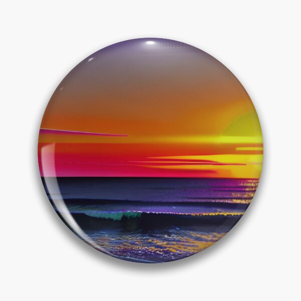 Artikelvorschau, 80er Jahre Neon Abstract Beach Serenity 33 entworfen und verkauft von Benito Del Ray.