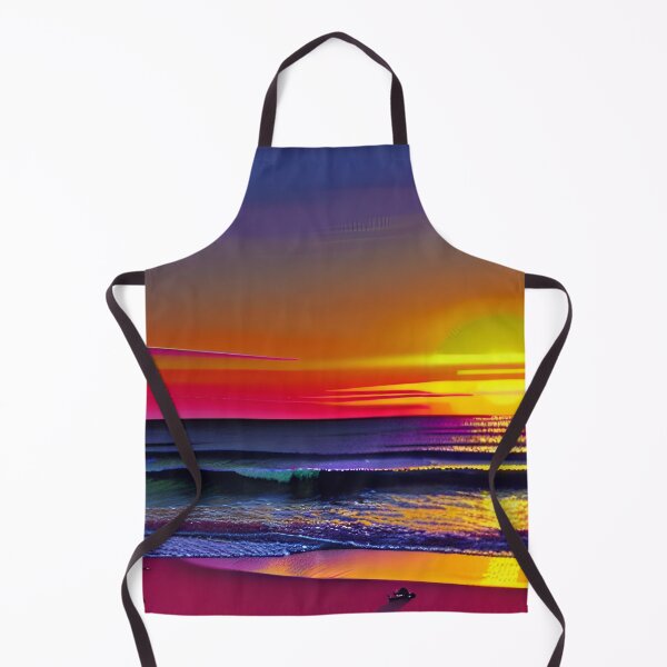 Aperçu de l'œuvre 80s Neon Abstract Beach Sérénité 33 créée et vendue par Benito Del Ray.