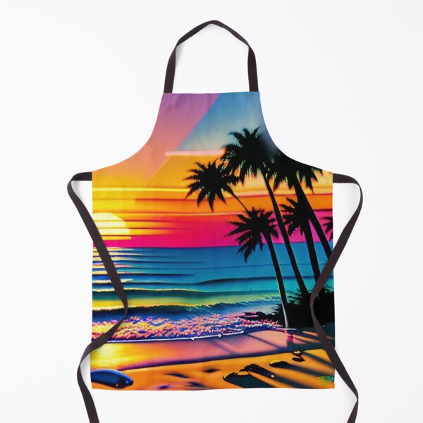 Artikelvorschau, 80er Jahre Neon Abstract Beach Serenity 34 entworfen und verkauft von Benito Del Ray.