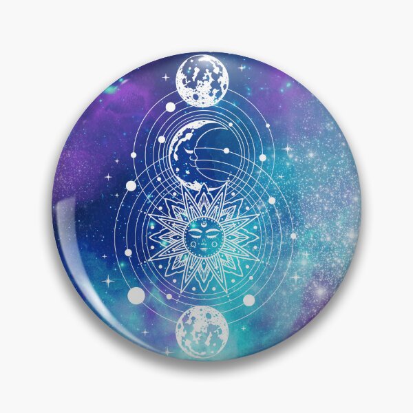 Item preview, Cosmic Aesthetic Universe with Sun and Moon designed and sold by Trish Dish.