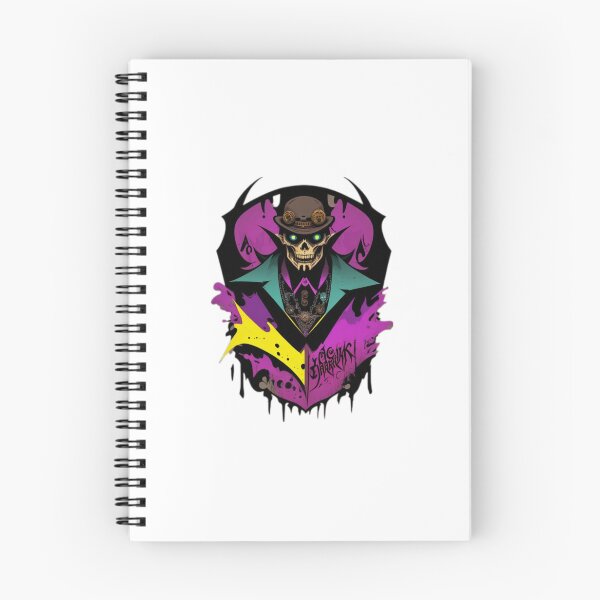 Item preview, Skullman in Coat Sticker - Colorful Dark Art for Skull Lovers designed and sold by HiveMechs.
