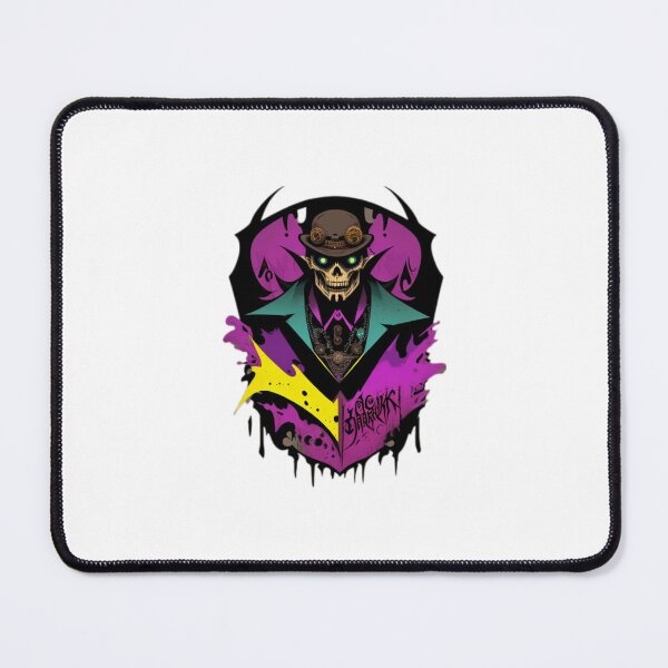 Item preview, Skullman in Coat Sticker - Colorful Dark Art for Skull Lovers designed and sold by HiveMechs.