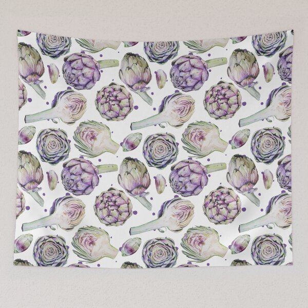 Item preview, Watercolor Artichokes Pattern designed and sold by mariapirogova.