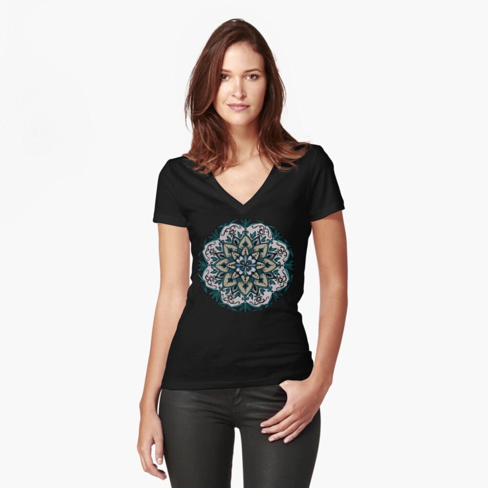 Item preview, Fitted V-Neck T-Shirt designed and sold by heartsake.