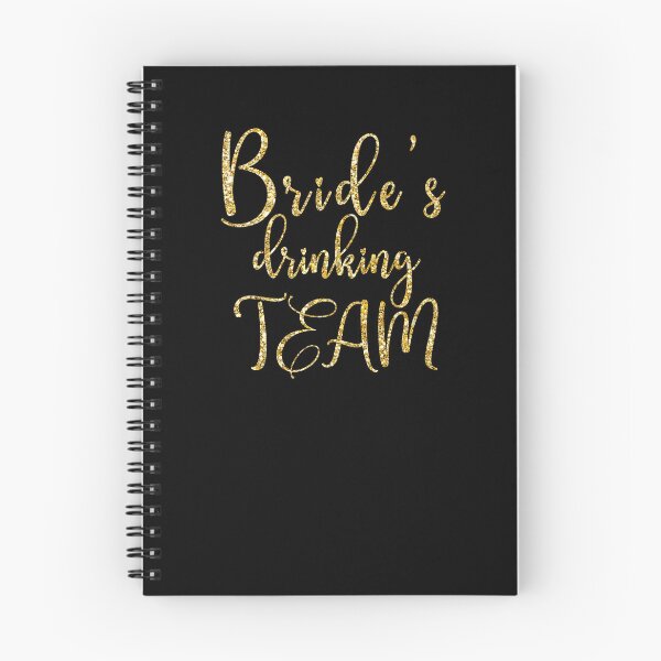 Item preview, Unite and Celebrate: Brides Drinking Team - Sparkling Gold Calligraphic Handwritten Text designed and sold by EmeraldeaArt.