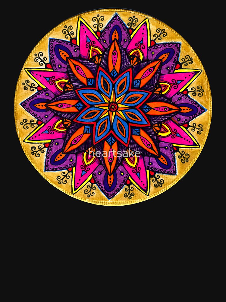 Thumbnail 7 of 7, Active T-Shirt, Mandala designed and sold by heartsake.