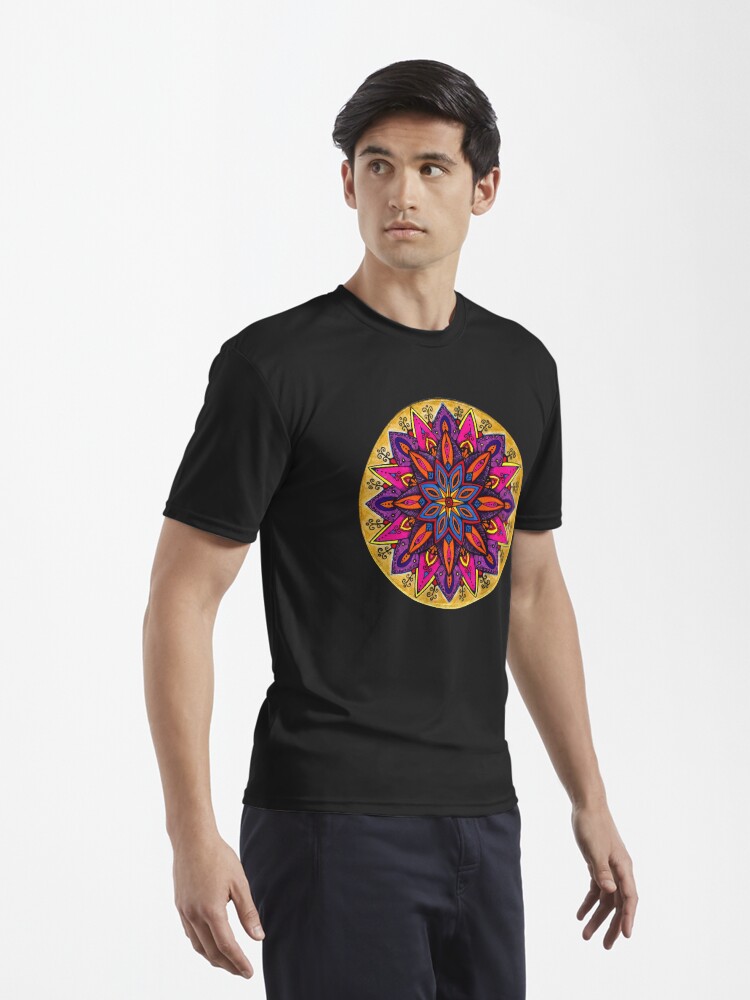 Thumbnail 3 of 7, Active T-Shirt, Mandala designed and sold by heartsake.