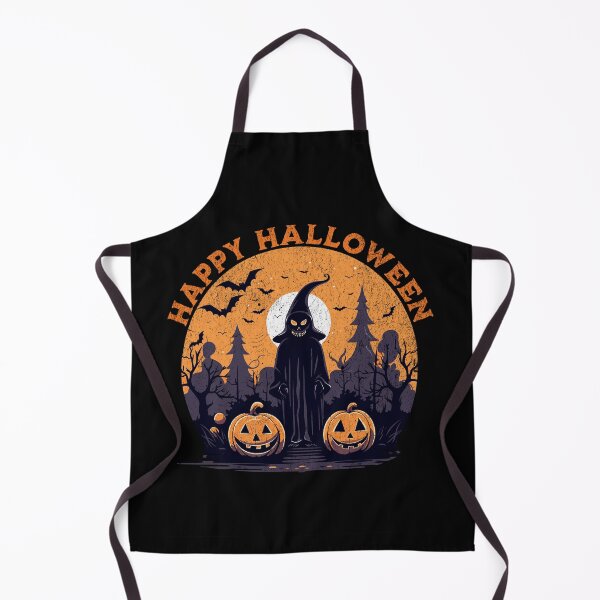 Item preview, Happy Halloween Dark Figure & Pumpkins designed and sold by Zandalus.