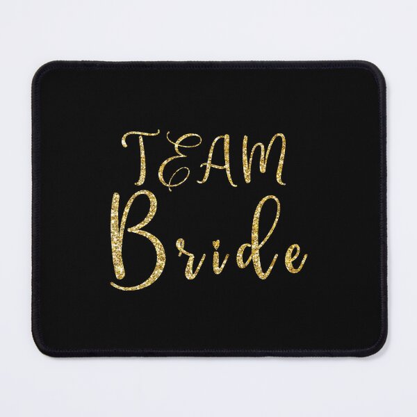 Item preview, Unite in Gold: Elevate Your Hen Party with the Stylish Team Bride Text in Sparkling Gold designed and sold by EmeraldeaArt.