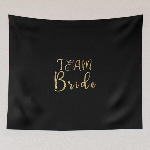 Item preview, Unite in Gold: Elevate Your Hen Party with the Stylish Team Bride Text in Sparkling Gold designed and sold by EmeraldeaArt.