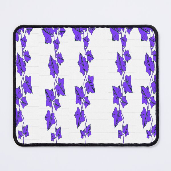 Item preview, DECORATIVE PURPLE IVY VINE PATTERNS WHITE ART designed and sold by sharlesart.