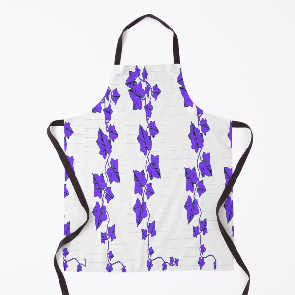Item preview, DECORATIVE PURPLE IVY VINE PATTERNS WHITE ART designed and sold by sharlesart.