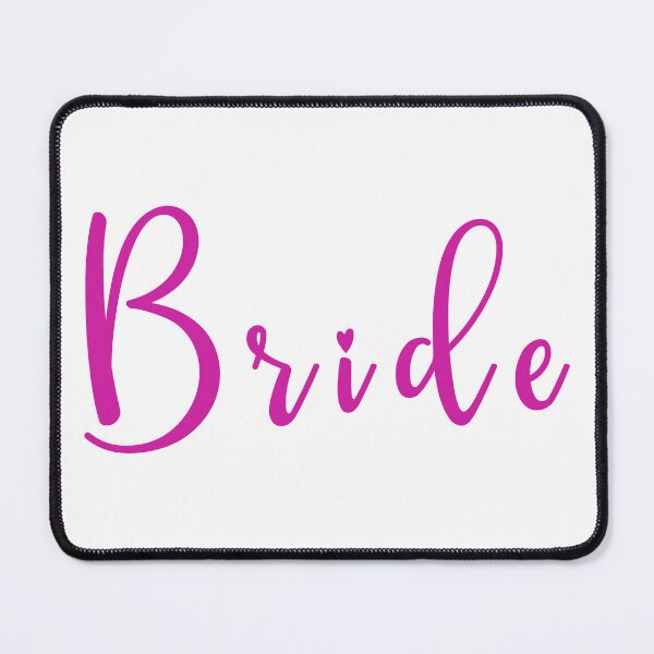 Item preview, Bride pink callygraphic handwritten text designed and sold by EmeraldeaArt.