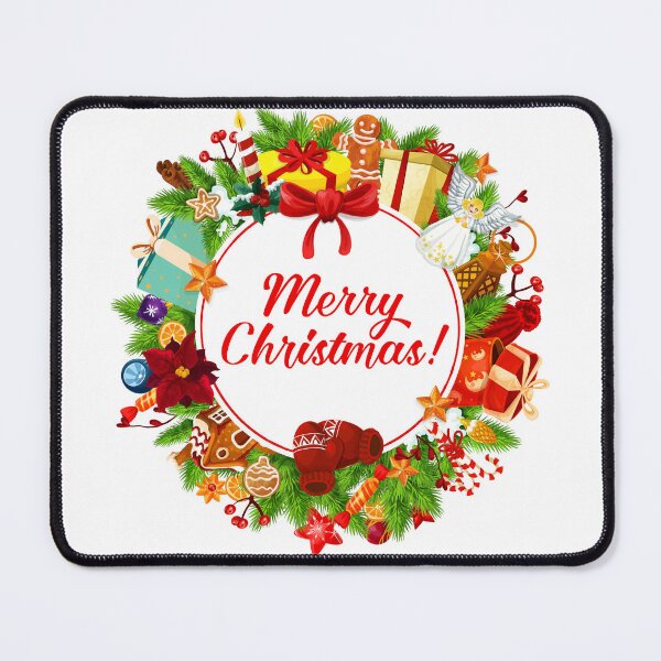 Item preview, Merry Christmas Colorful Decorations Wreath designed and sold by silviaol.