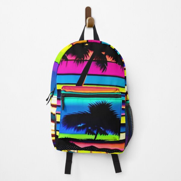 Item preview, 80s Neon Abstract Beach Serenity 35 designed and sold by Benito Del Ray.
