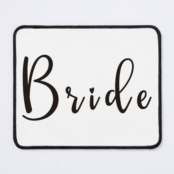 Item preview, Bride black callygraphic handwritten text designed and sold by EmeraldeaArt.
