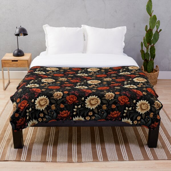Item preview, Daisies and Red Floral Pattern  designed and sold by SpDesignsC.