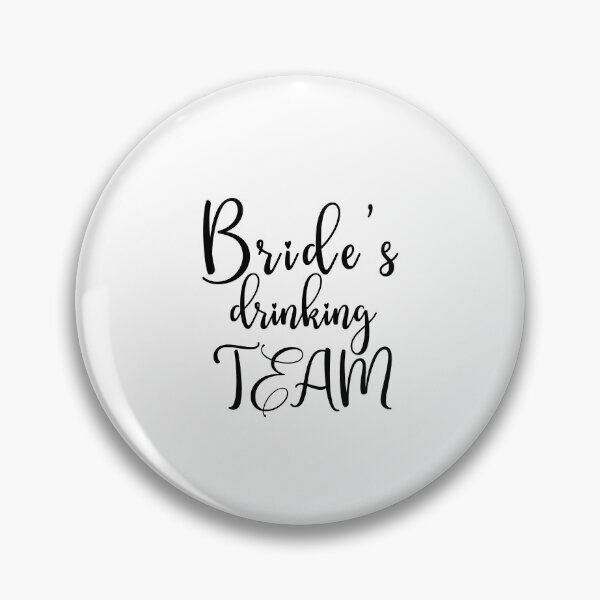 Item preview, Brides drinking team - black callygraphic handwritten text designed and sold by EmeraldeaArt.