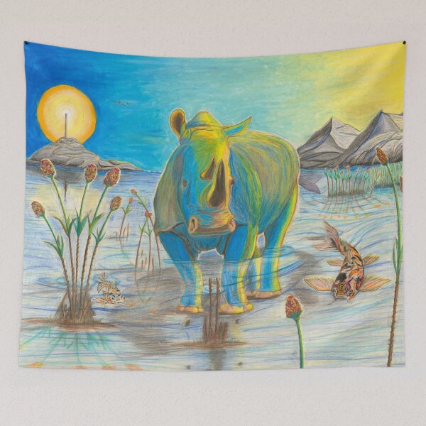 Item preview, Rhino, Water Boy aka Puddles designed and sold by AJLeibengeist.