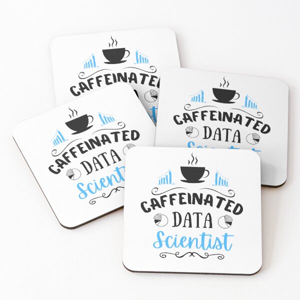 Item preview, Data Scientist and Coffee Lovers | Blue Black Font designed and sold by FocusChillax.