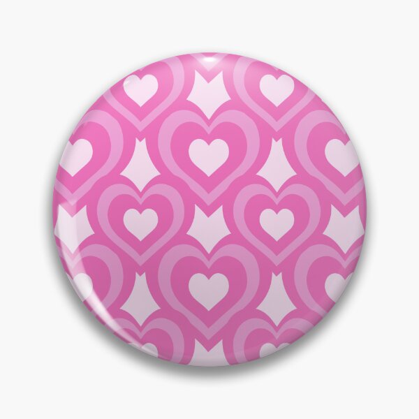 Item preview, pink heart y2k pattern designed and sold by Creative Brat Design Studio.