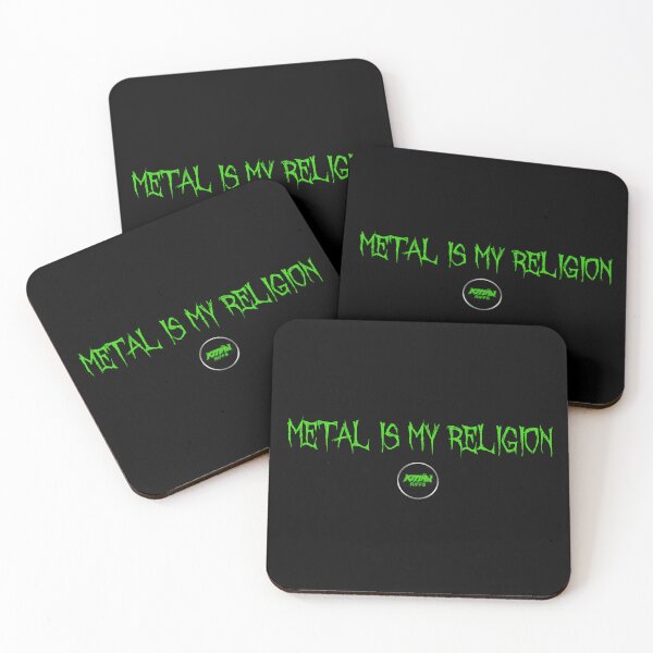 Item preview, Metal Is My Religion - KMaNriffs Logo - GREEN designed and sold by KmanRiffs.