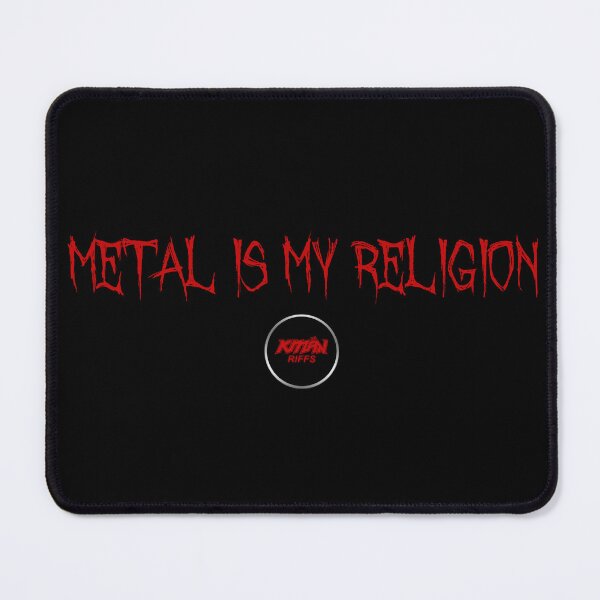 Item preview, Metal Is My Religion - KMaNriffs Logo - RED designed and sold by KmanRiffs.