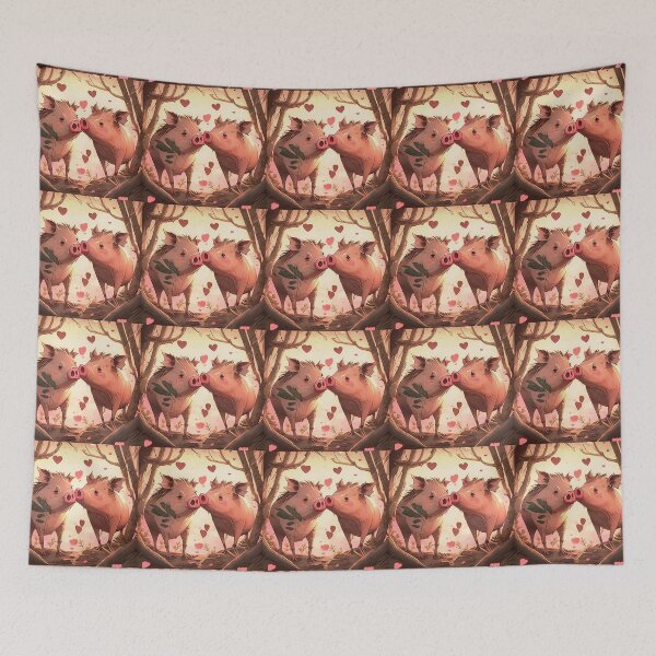 Item preview, Boars in love. designed and sold by Natalia-Vlad.