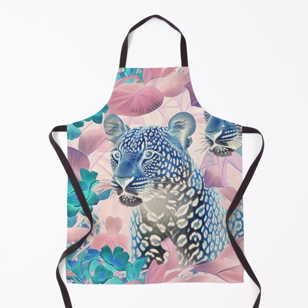 Item preview, Blue and Pink Jungle Leopard Pattern designed and sold by AOCollections.