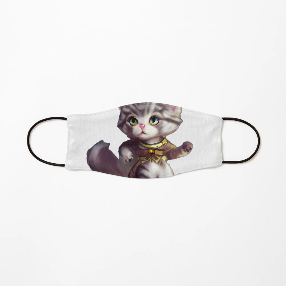 Therian Mask Cat Pink White Furry 