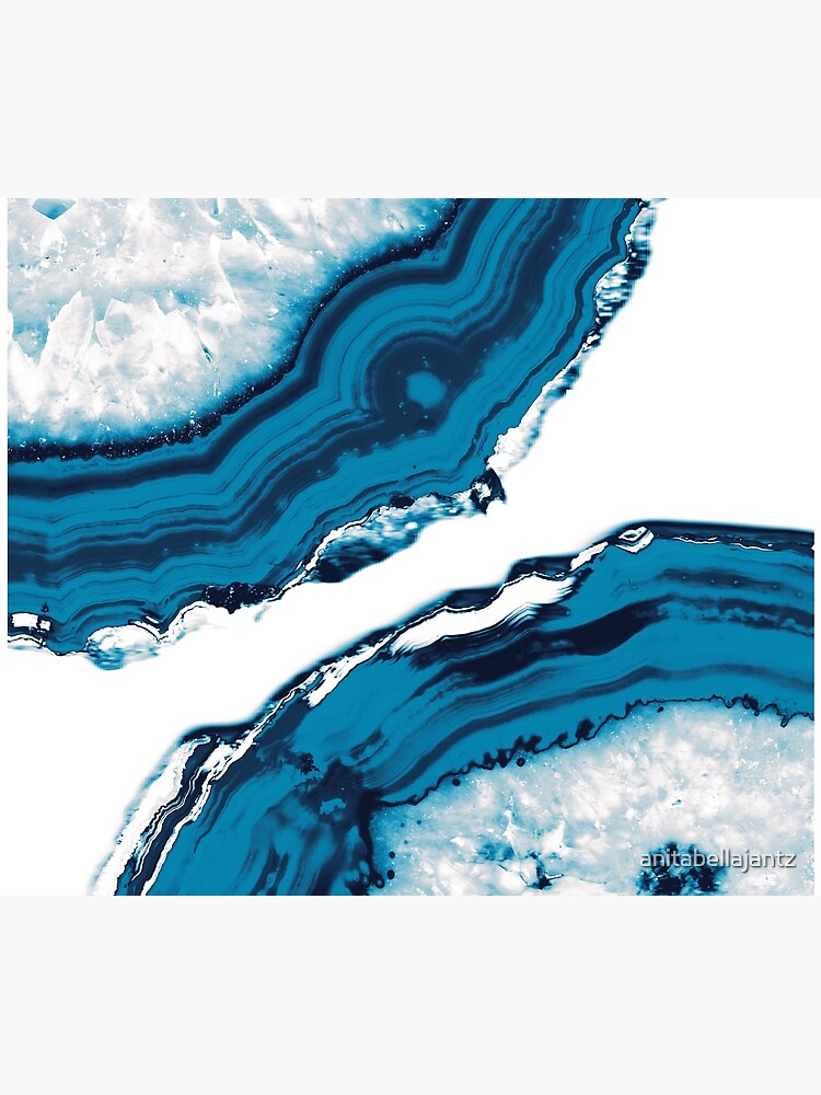 Blue Agate #2 #gem #decor #art by anitabellajantz
