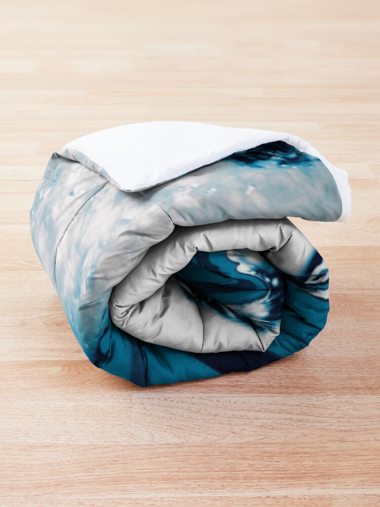 Alternate view of Blue Agate #2 #gem #decor #art Comforter