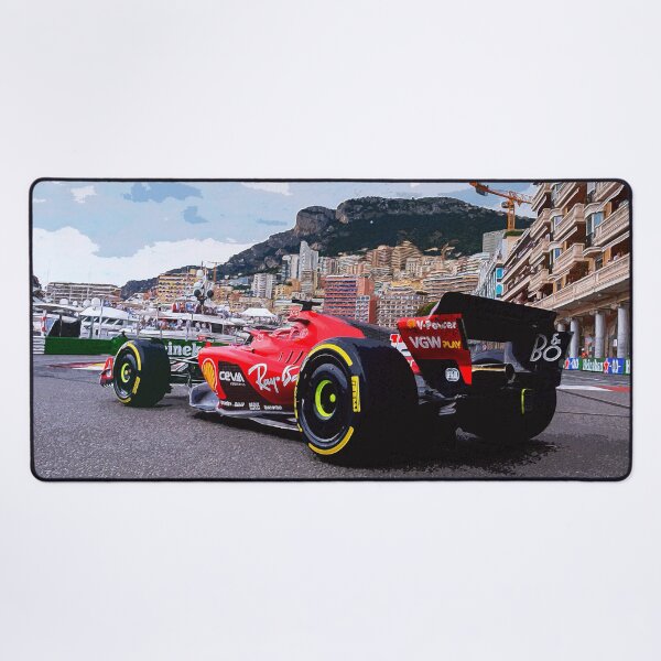 Aperçu de l'œuvre Charles Leclerc pilote sa voiture de course 2023 par l'arrière créée et vendue par Rodissimus1984.