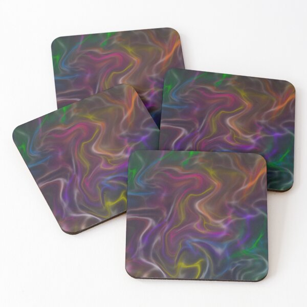 Item preview, Rainbow black neon marble water colour design designed and sold by ngiseddesign.