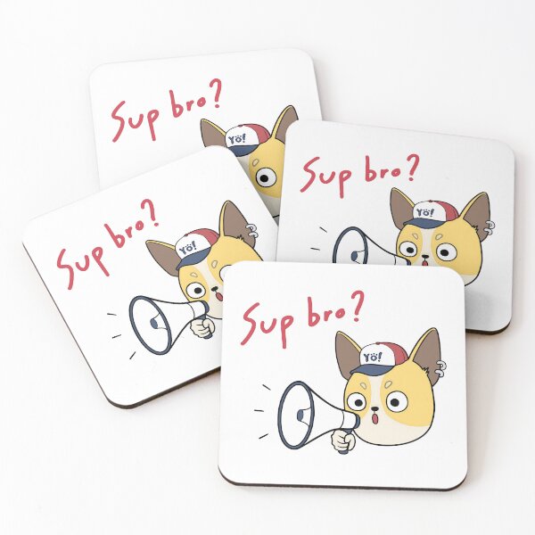 Item preview, Chihuahua gangster greeting his friend with a megaphone. designed and sold by snow-at-noon.