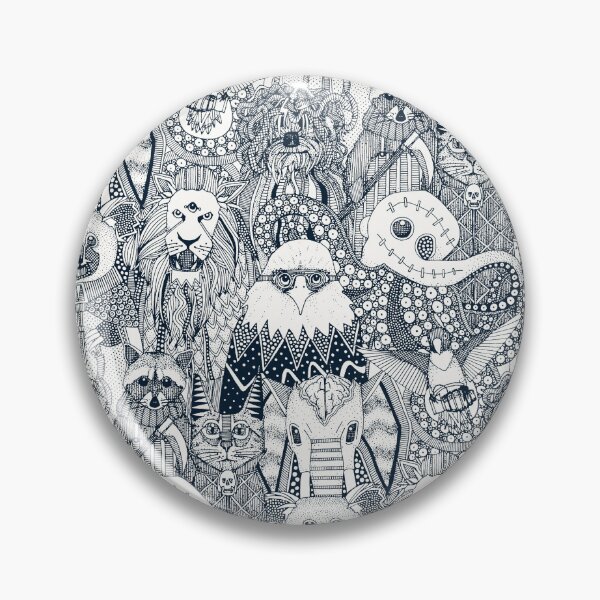 Item preview, frightful friends indigo designed and sold by scrummy.
