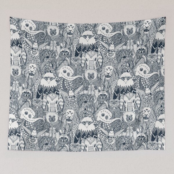 Item preview, frightful friends indigo designed and sold by scrummy.