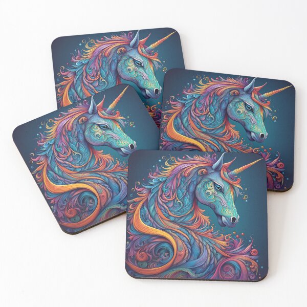 Item preview, Rainbow Steampunk Unicorn Art  designed and sold by Giftables.