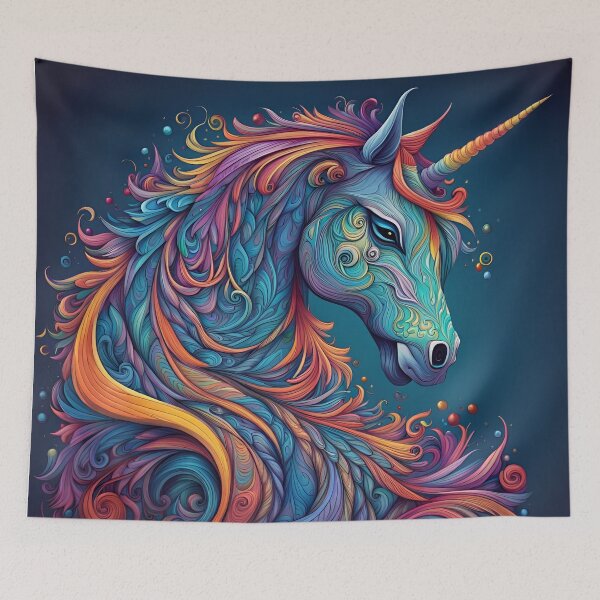 Item preview, Rainbow Steampunk Unicorn Art  designed and sold by Giftables.