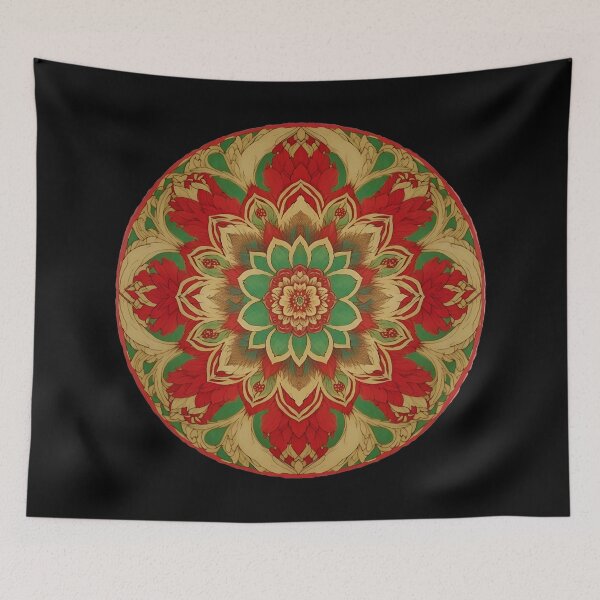 Artikelvorschau, Reggae-Farben-Mandala entworfen und verkauft von reggaeartgifts.