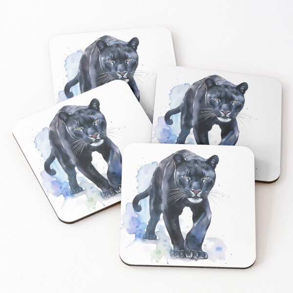 Item preview, A panther in watercolor designed and sold by myersdiffusion.