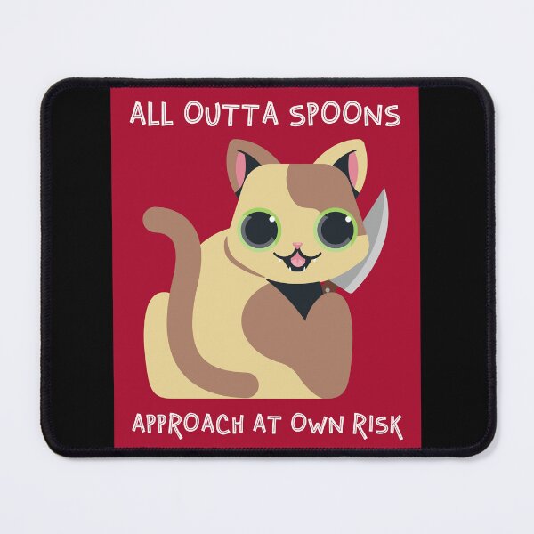 Item preview, All Outta Spoons Approach At Own Risk >:3 (Red Version!) designed and sold by Butleronice.