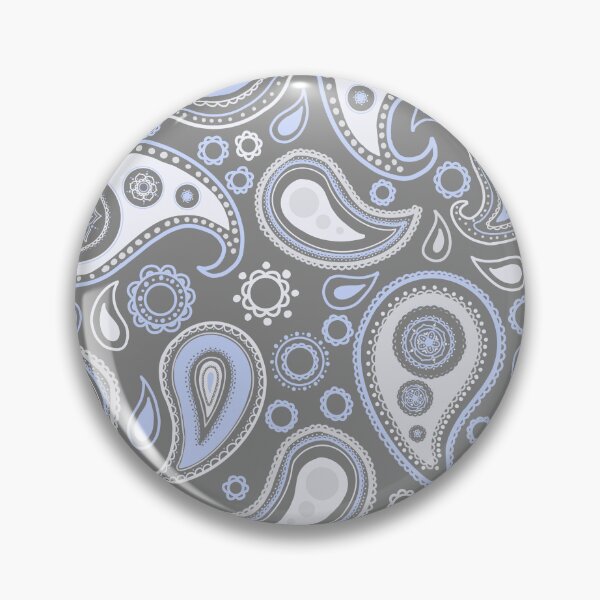 Item preview, Violet and grey paisley pattern   designed and sold by -Lily-Anne-.