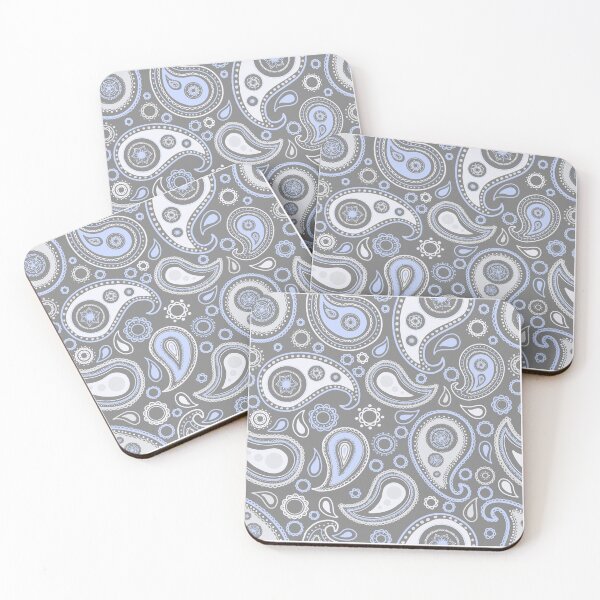 Item preview, Violet and grey paisley pattern   designed and sold by -Lily-Anne-.
