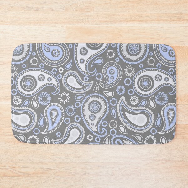 Item preview, Violet and grey paisley pattern   designed and sold by -Lily-Anne-.