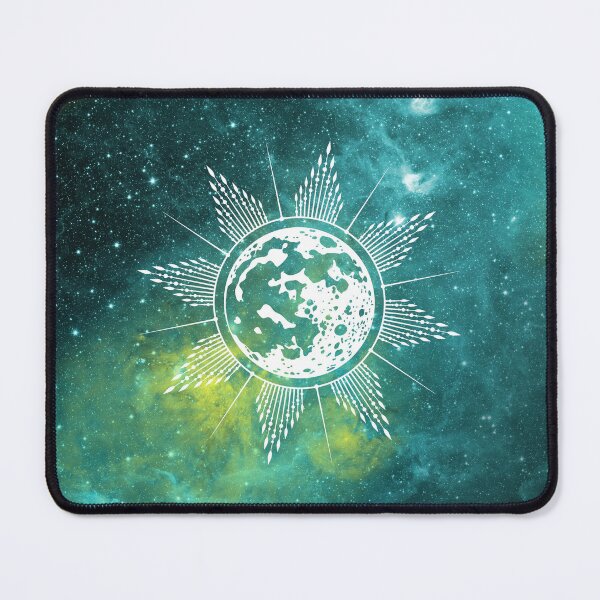 Item preview, Trippy Mystic Aesthetic Moon in Watercolor Nebula Universe designed and sold by Trish Dish.